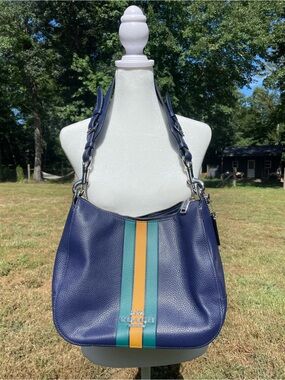 Coach Jes Hobo bag navy leather